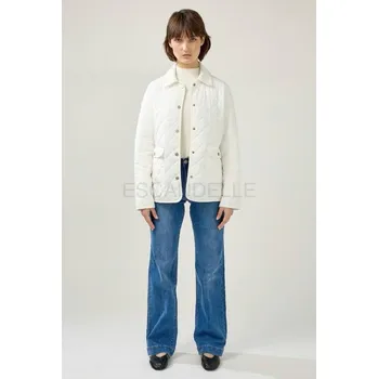 Dámský kabát Jarní prošívané sako Ravelle ESC 5266 barva: bílá, velikost: M