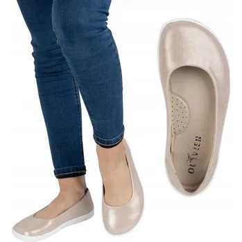 Dámské lodičky BAREFOOT Dámské Lodičky minimalistické nazouvací 1771POL růžové 37