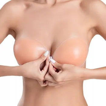 Podprsenka Carezza Silikonová podprsenka Push-up Bezešvá Samodržící Neviditelná 65B