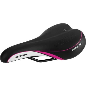 Sedlo na kolo CTM sedlo Elite Barva: černá/syté růžová
