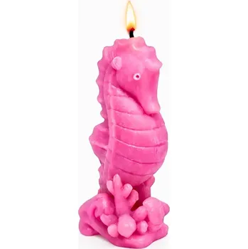 Svíčka Vonná svíčka mořského koníka | 45 g | Svíčkománie3D | Barva: Růžová