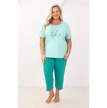 Dámské pyžamo Pyžamo Regina 740 cr/r 2XL-3XL W26 dámské modrá 3XL