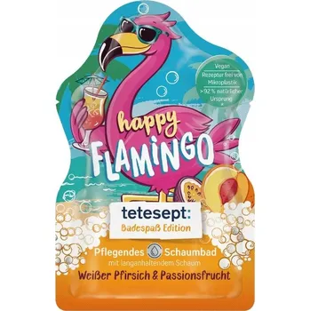 Koupelová pěna Pěna do koupele 40ml bílá broskev a marakuja Happy Flamingo Tetesept