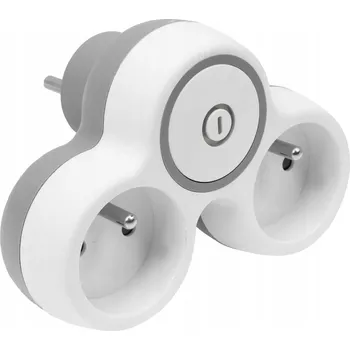 Elektrická zásuvka Elektrická Zásuvka rozbočka Plast-Rol bílá