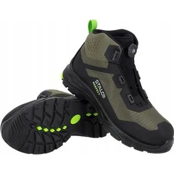 Pracovní obuv LEHKÉ Pánské boty S3 S OCELOVOU ŠPIČKOU BOZP PRACOVNÍ OBUV SPINNER HIGH KHAKI 43