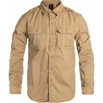 Pánská móda Brandit pánská košile casual 9373.70.S dlouhý rukáv regular bavlna velikost XL