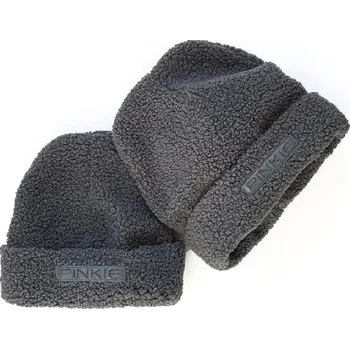 Čepice PINKIE čepice LABEL TEDDY DUO 3-6r +dospělá Grey