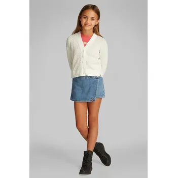 Dívčí oblečení Dětský svetr Calvin Klein Jeans IG0IG02944.PPYA béžová 12X, vel. 140