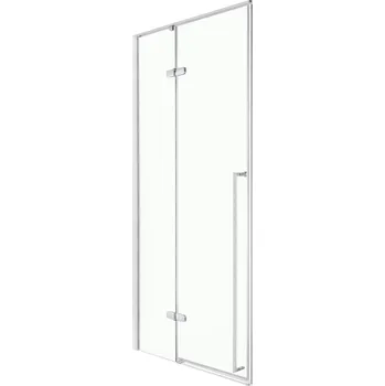 Novoterm Modul sprchového koutu NV-Long DR CHR 100 - dveře, chrom/transparent - bez vaničky