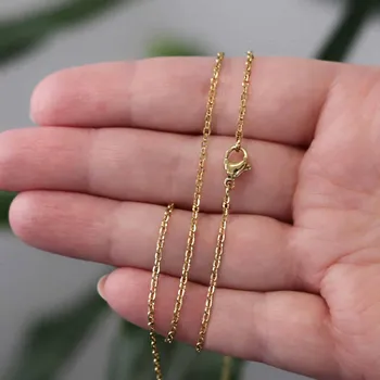 Řetízek Pozlacený ocelový řetízek ankr č. 1275 - 50 cm