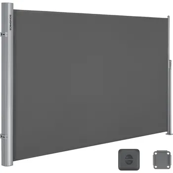 Markýza SONGMICS Boční markýza, 160x300cm, šedá Boční markýza
