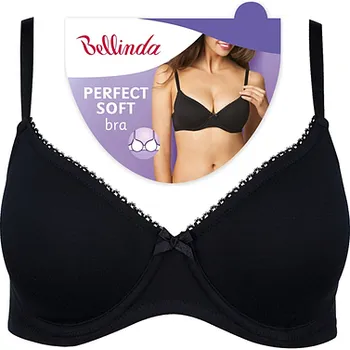 Podprsenka Bellinda PERFECT SOFT BRA - Dámská měkká vyztužená podprsenka - BU835111 černá 80 B