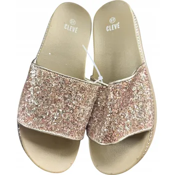 Dámská obuv Nazouváky zlaté pantofle Cleve 37 (245)