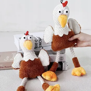 Hračka pro psa Hračka pro psy; měkký plyšák pejsek o velikosti 40 cm; bezpečná; pískací;