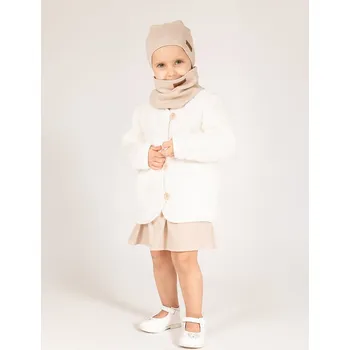 Dívčí svetr Dětský bavlna svetr Nicol bílý, velikost 98