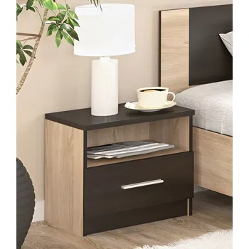 Noční stolek Noční stolek 2 ks VERONIKA dub sonoma/wenge
