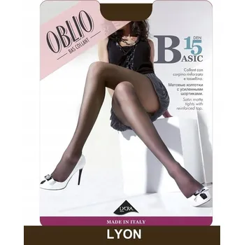 Dámské punčochy OBLIO BASIC Punčocháče 15 DEN 3-L / LYON