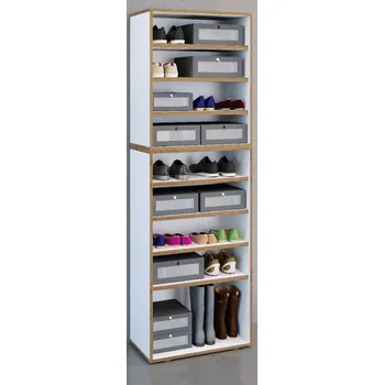 Botník Botník VCM „Salia“ B60 XXL 9dílný, bílý 496556