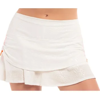 Dámská sukně Dámská tenisová sukně Lucky in Love Animal Instinct Spark Ruche - white Bílý (XS)