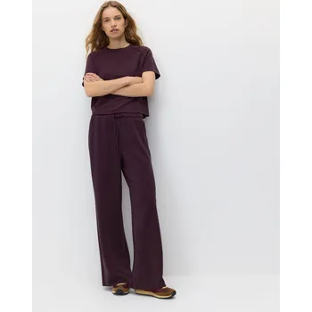 Dámské kalhoty Reserved - Kalhoty se širokými nohavicemi - tmavě fialová - 610GA-49X - 610GA-49X-S
