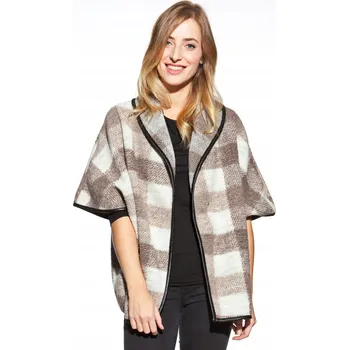 Dámský svetr Vlněný přehoz Svetr Kardigan s kapsami