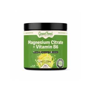 Doplněk stravy GreenFood Magnesium Citrate + Vitamin B6 - Citron