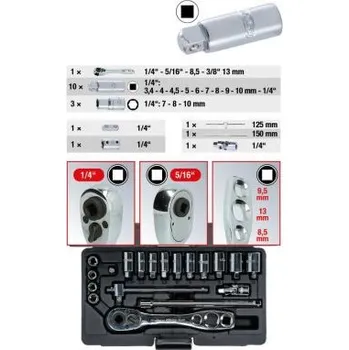 Gola hlavice Sada nástrčných klíčů KS TOOLS 130.0300