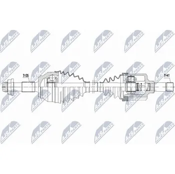 Poloosa kola Hnací hřídel - poloosa NTY NPW-CT-163