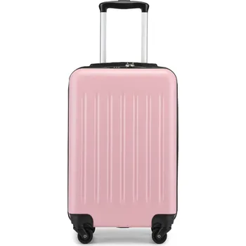 Lehký kabinový ABS+PC kufr Kono - růžový - 33 L
