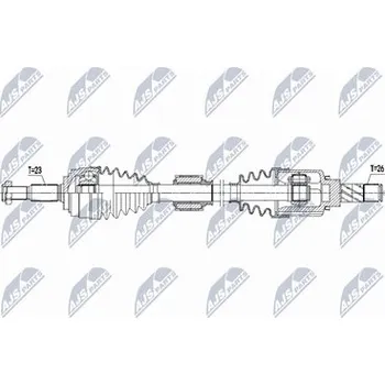 Hnací hřídel - poloosa NTY NPW-RE-223