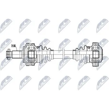 Poloosa kola Hnací hřídel - poloosa NTY NPW-BM-214
