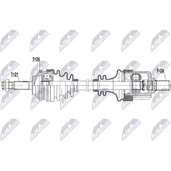 Hnací hřídel - poloosa NTY NPW-RE-268