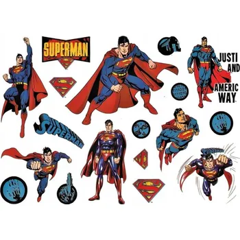 Odstranitelné tetování Smyvatelné tetování Superman – mix vzorů, 16 x 11 cm