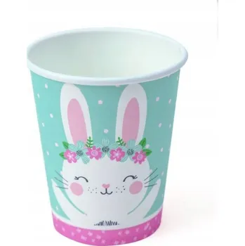 Party nádobí Kelímky SLADKÝ KRÁLÍK KRÁLÍČEK, narozeninová dekorace 12 Ks XO