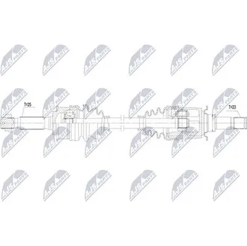 Poloosa kola Hnací hřídel - poloosa NTY NPW-MS-125