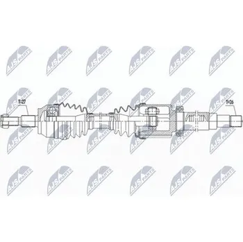 Hnací hřídel - poloosa NTY NPW-FR-163