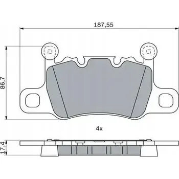 Brzdová destička Bosch 0 986 424 926 Sada brzdových destiček, kotoučové brzdy