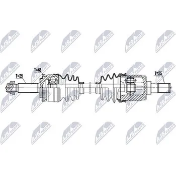 Poloosa kola Hnací hřídel - poloosa NTY NPW-KA-421