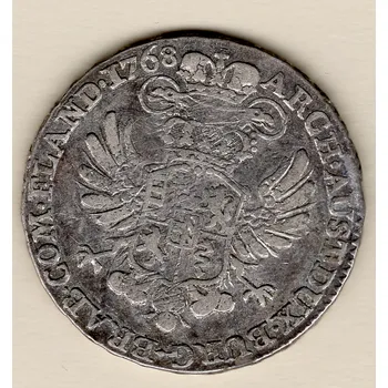 Křížový 1/2 Tolar 1768 Marie Terezie Brusel 14,47