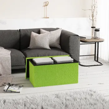 VCM Skládací lavice "Boxas", Zelená 496869