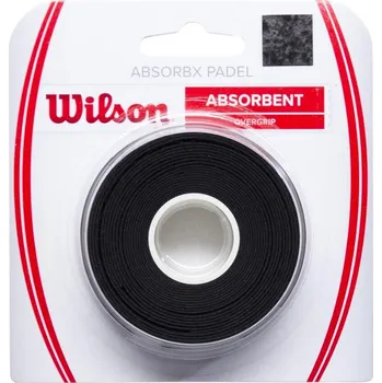 Vrchní omotávka Wilson Absorbx Overgrip Padel 3 Pack Black