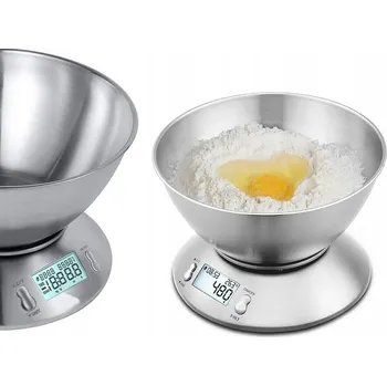 Kuchyňská váha Stříbrná kuchyňská Odměrka Rozz