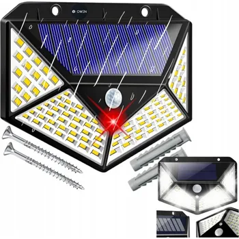 Venkovní osvětlení SOLÁRNÍ LAMPA VENKOVNÍ ULICE S ČIDLEM POHYBU A SOUMRAKU FASÁDNÍ