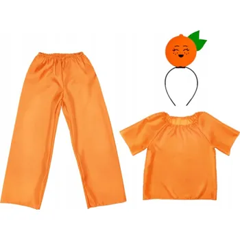 Karnevalový kostým POMERANČ ČELENKA KOSTÝM 134-140 4 ks