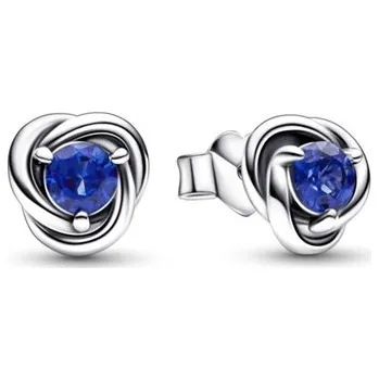 Náušnice Peckové náušnice PANDORA Modrý kruh věčnosti 292334C07