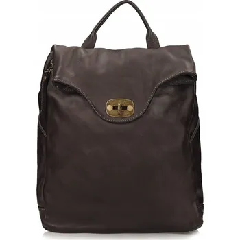 Městský batoh Batoh Dámský Kožený Elegantní Klasický Prostorný Zapínací Hnědý F145