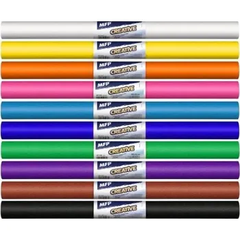 Krepový papír Krepový papír role 50x200cm mix barev 10ks základní