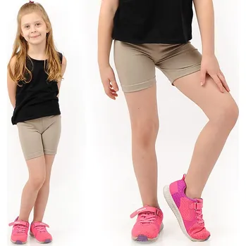 Cyklistické kalhoty Dětské cyklistické legíny Krátké kraťasy LAEMI 599 Béžové 122