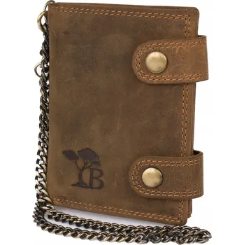 Peněženka Beltimore peněženka přírodní kůže hnědá - muž