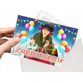 Pozvánka POZVÁNKA ANASTAZIA PRINCEZNA ANASTASIA NA DĚTSKOU OSLAVU NAROZENIN + OBÁLKA